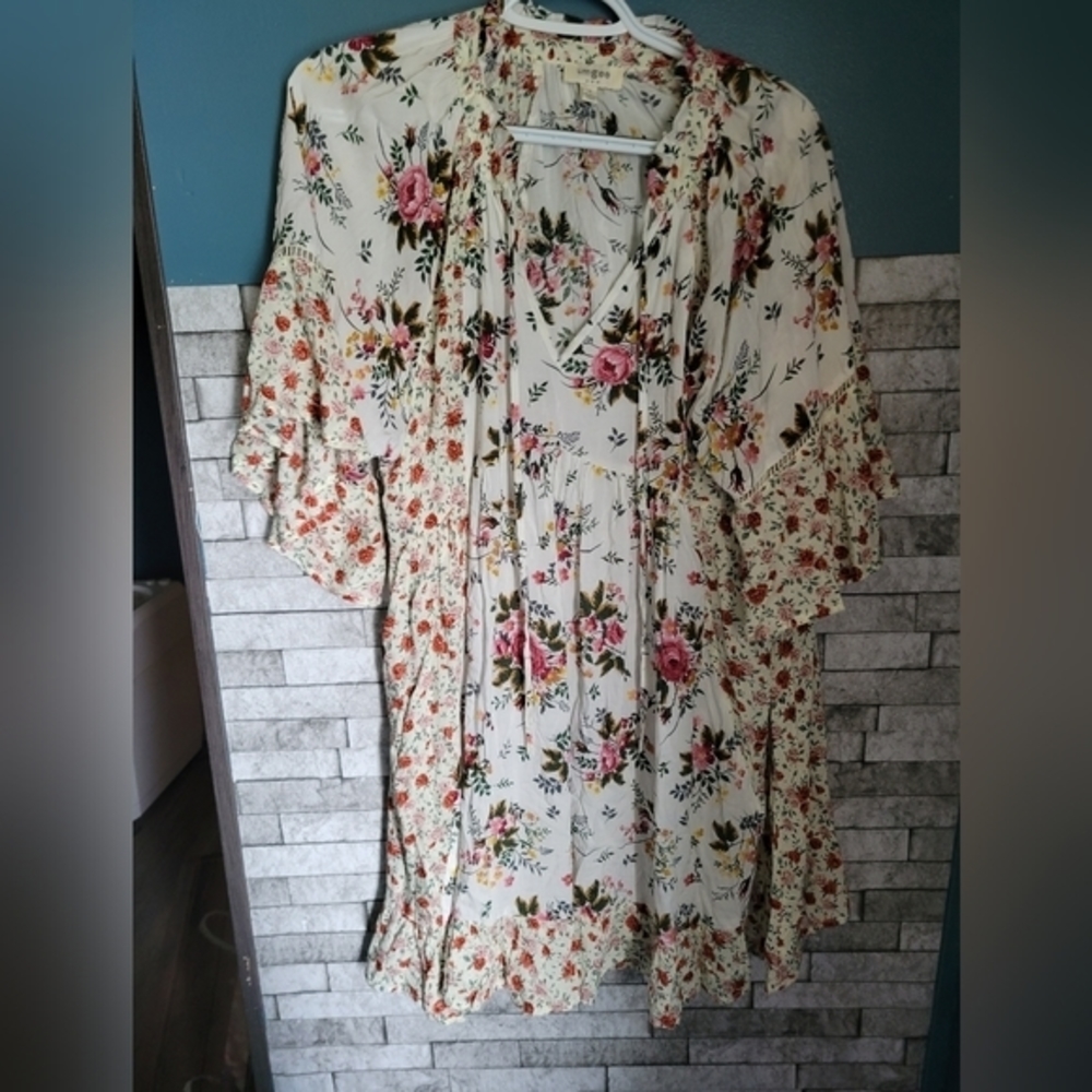 Umgee Lightweight Floral Summer‎ Dress Size Small